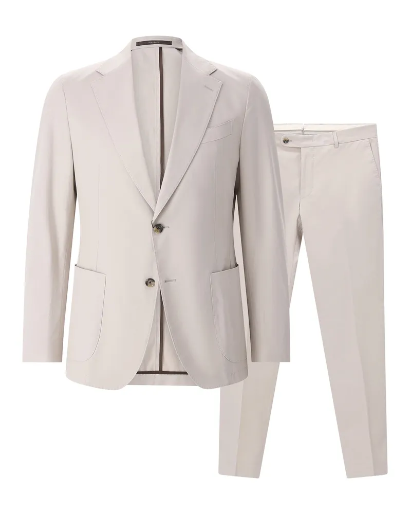 windsor. Zweiteiliger Anzug aus Baumwolle Beige