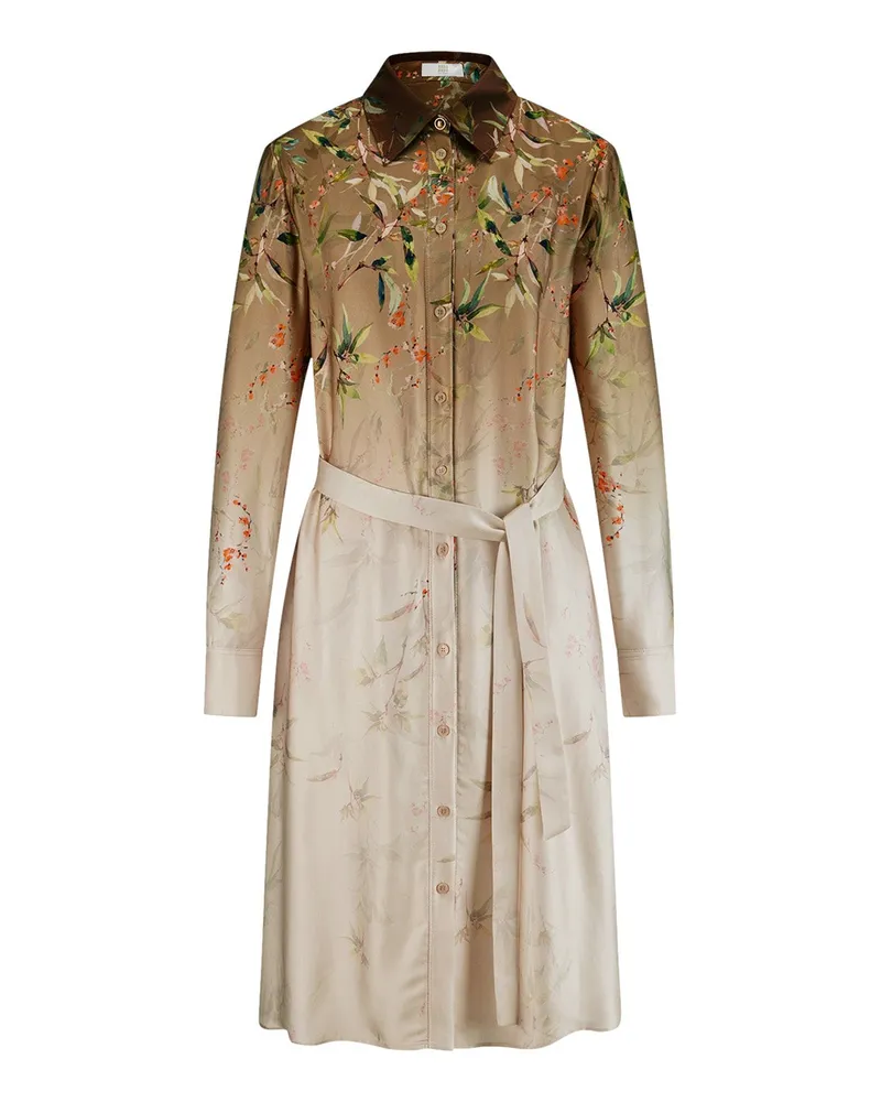 Riani Midikleid aus Viskose Beige