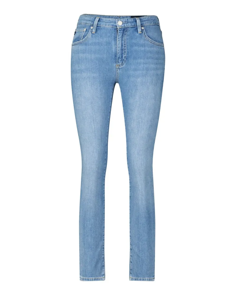 Adriano Goldschmied Cropped Skinny Jeans Prima Blau