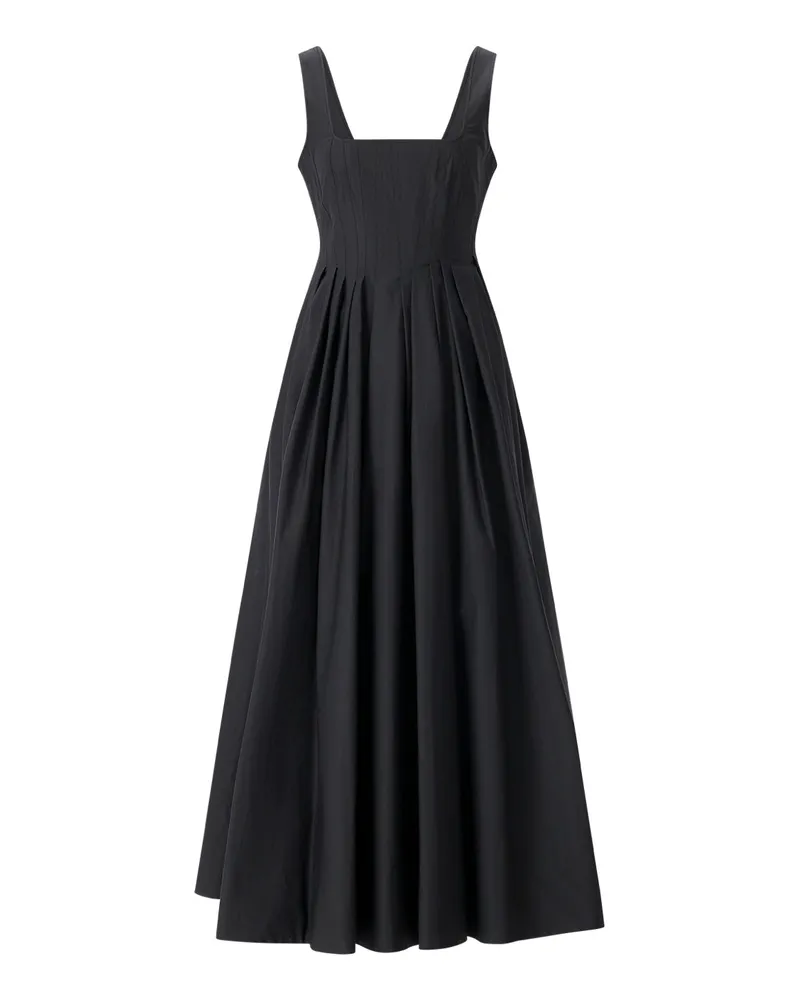 SPORTMAX Maxikleid Giro aus Baumwolle Schwarz