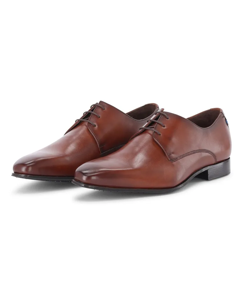 Van Bommel Schnürschuhe aus glattem Leder Braun