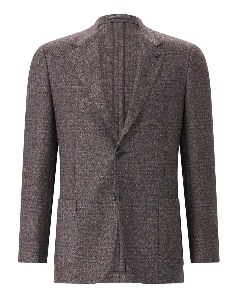 LARDINI Sakko Roma aus Wolle Braun