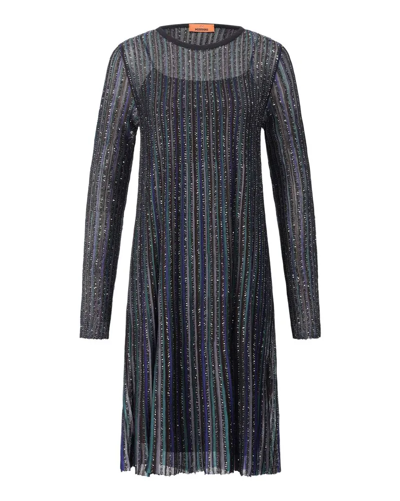 Missoni Minikleid mit Pailletten Schwarz