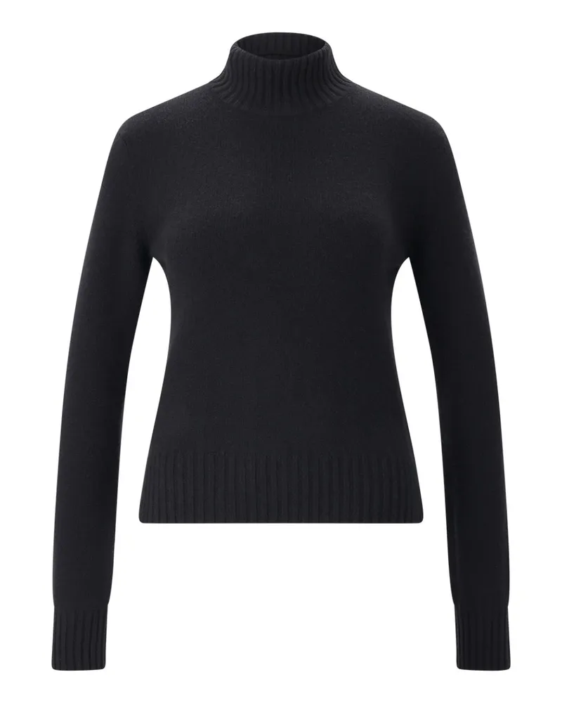 AMI Paris Pullover aus Kaschmir-Woll-Mix Schwarz
