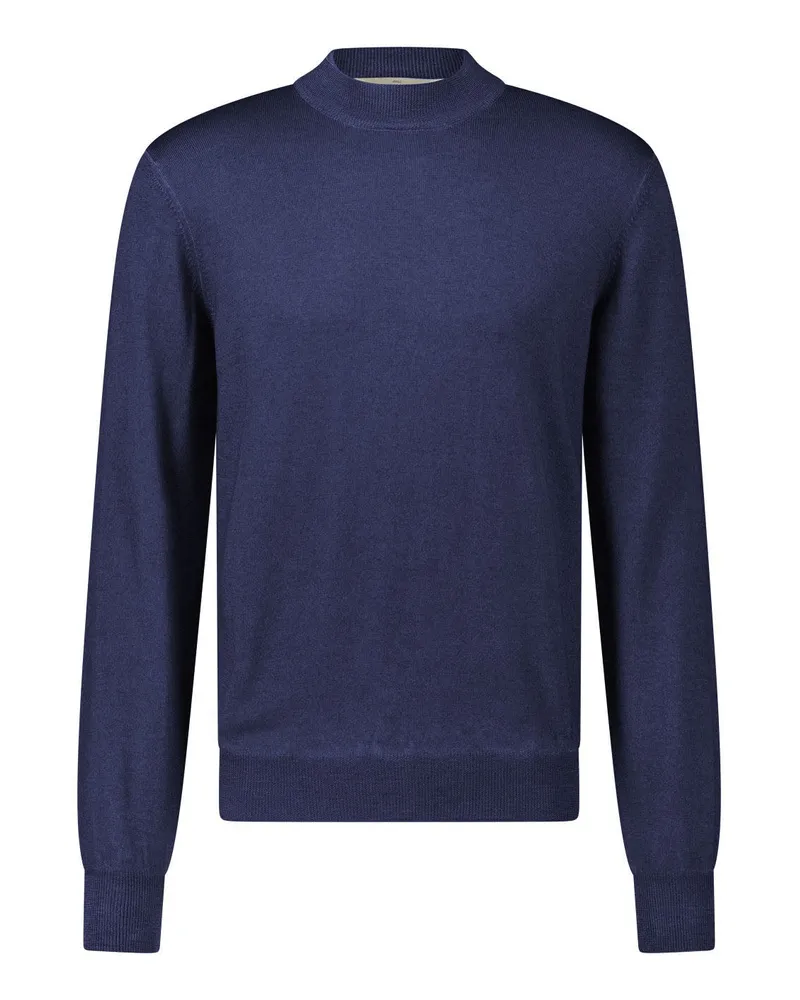 Gran Sasso Strickpullover aus Wolle Dunkelblau