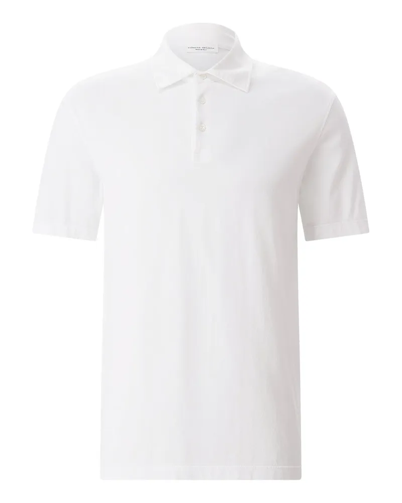 Roberto Collina Poloshirt aus Baumwolle Weiß