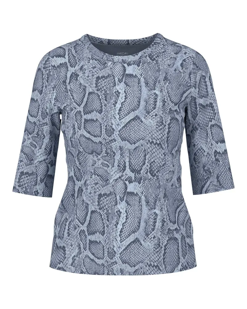 Marc Cain Shirt mit 3/4-Ärmeln Blau