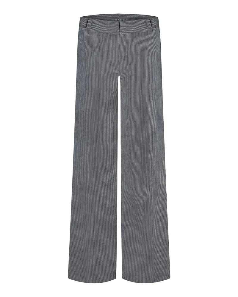 Cambio Straight-Fit Hose Amelie aus Cord Grau
