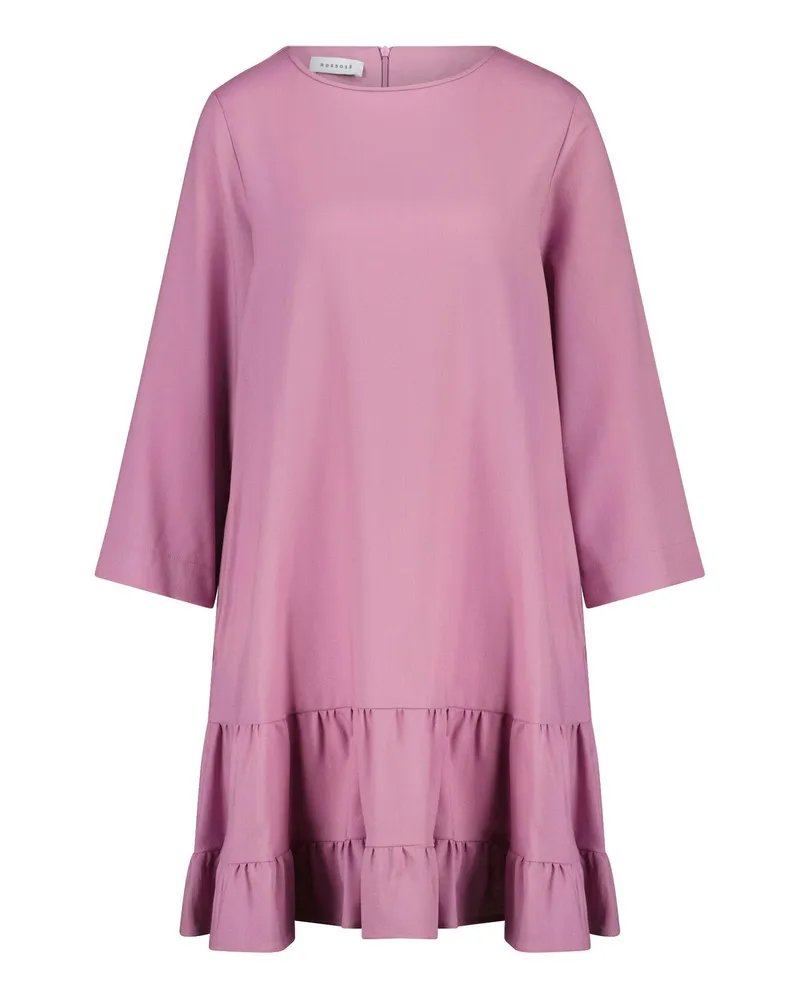 ROSSO35 Midikleid aus Schurwoll-Mix Rosa
