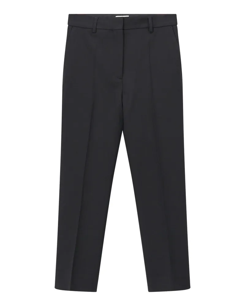 Totême Hose aus Wollmix Schwarz