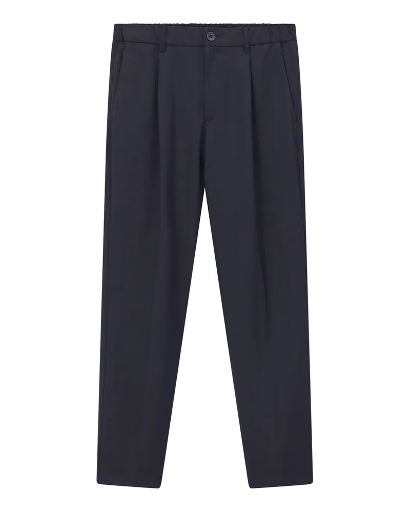 Herno Regular-Fit Hose aus Wollmix Dunkelblau