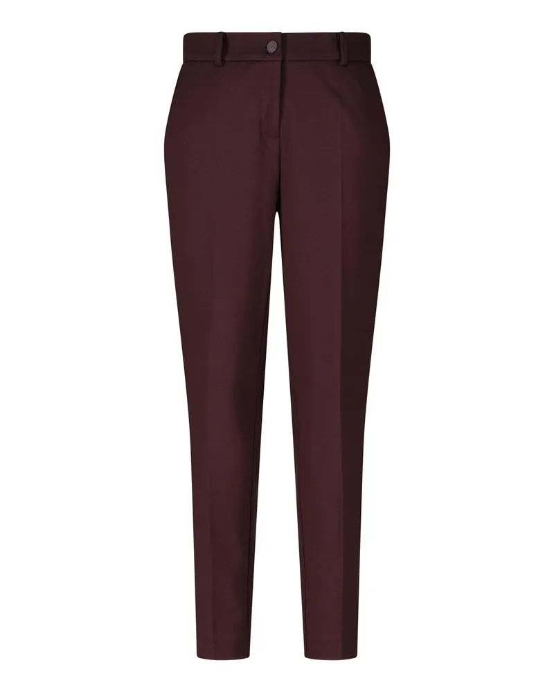 Cambio Carrot-Fit Stoffhose Karina Dunkellila