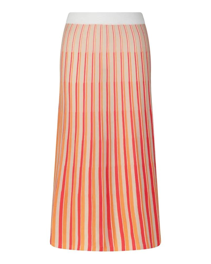 ROSSO35 Midirock im gestreiften Design Multicolor