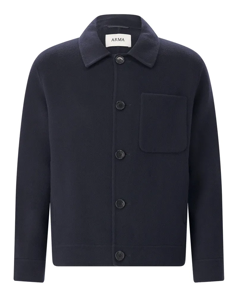 Arma Jacke Jur aus Wolle Navy