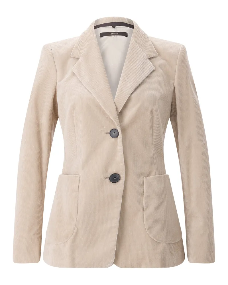 windsor. Cordblazer aus Baumwoll-Mix Beige
