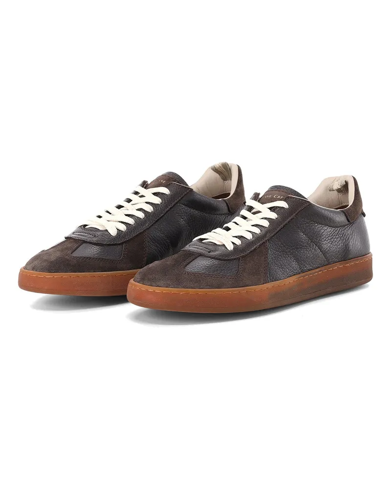 Officine Creative Italia Sneaker Militia 002 aus Leder Dunkelbraun