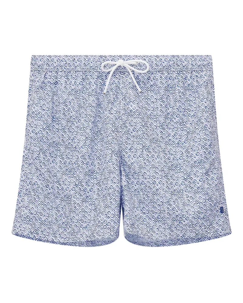 Paul & Shark Badeshorts mit Muster Blau