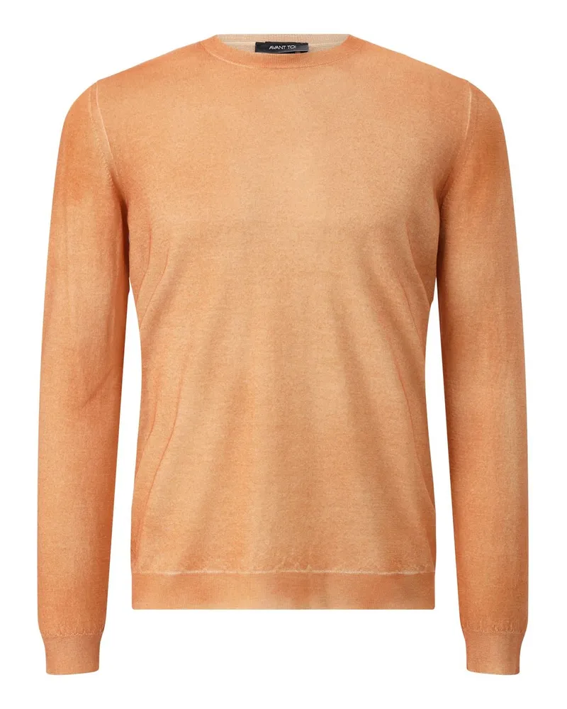 Avant Toi Pullover aus Kaschmir-Seiden-Mix Orange