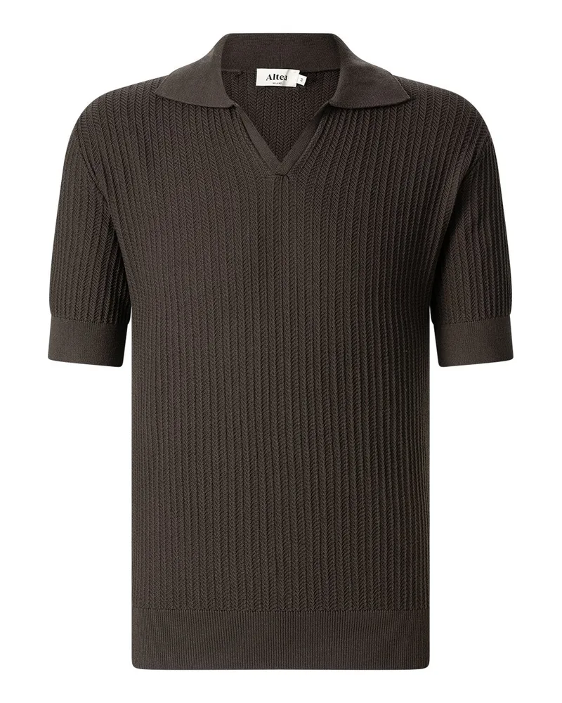Altea Poloshirt aus Baumwolle Dunkelbraun