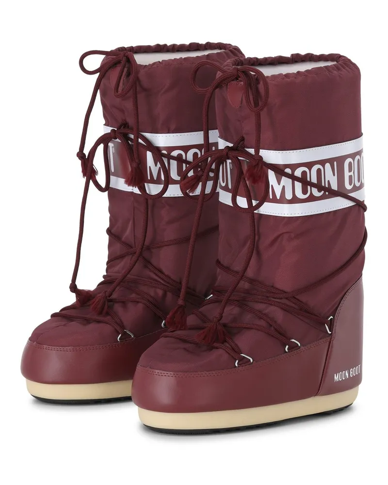 Moon Boot Stiefel Icon Nylon Dunkelrot