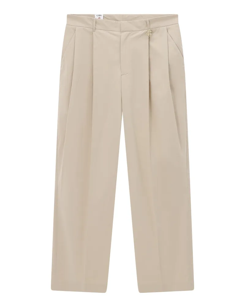 Casablanca Paris Stoffhose mit Bügelfalten Beige