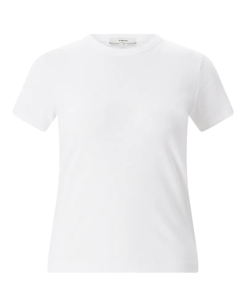 Vince T-Shirt aus Baumwoll-Mix Weiß
