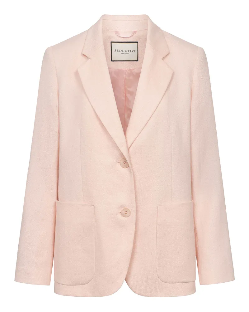 SEDUCTIVE  Blazer Carette aus Leinenmix Rosa