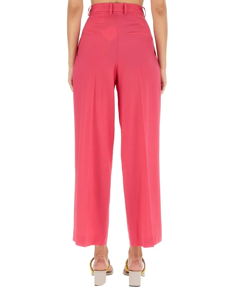 ALYSI Wool Trousers — Pink Pink
