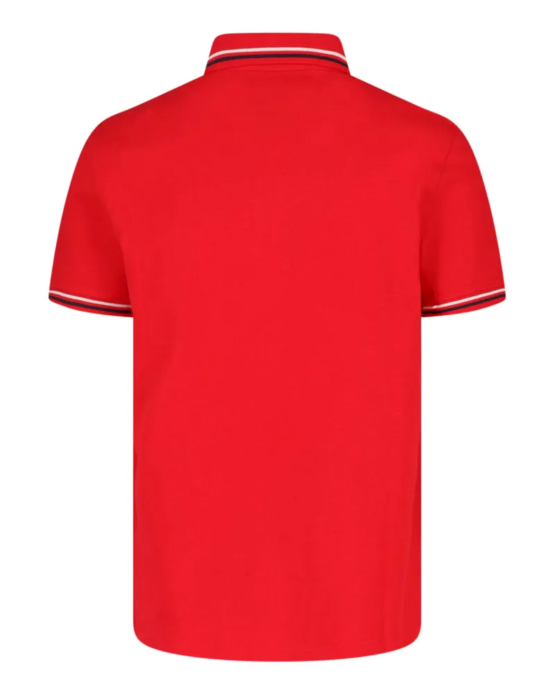 Valentino Garavani Men's Logo-Embroidered Cotton Piqué Polo Shirt Red