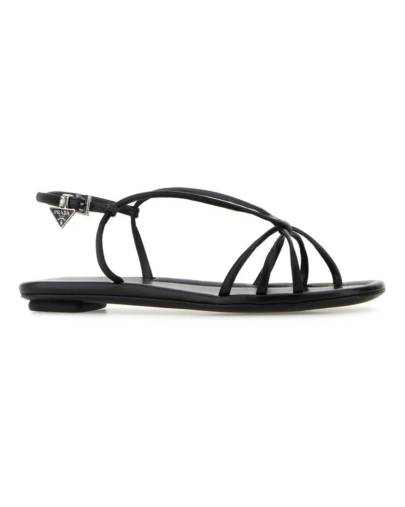 Prada Women's Formale Sandal Black Ovine Leather Black