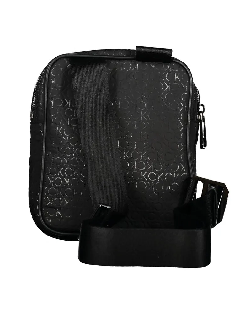 Calvin Klein Leather Shoulder Bag — Black Black