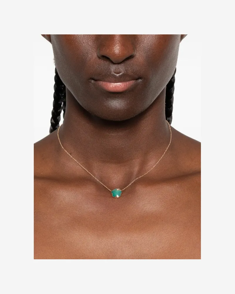 Pasquale Bruni 18kt Rose Gold Petit Joli Multi-Stone Necklace Ss26 W Green