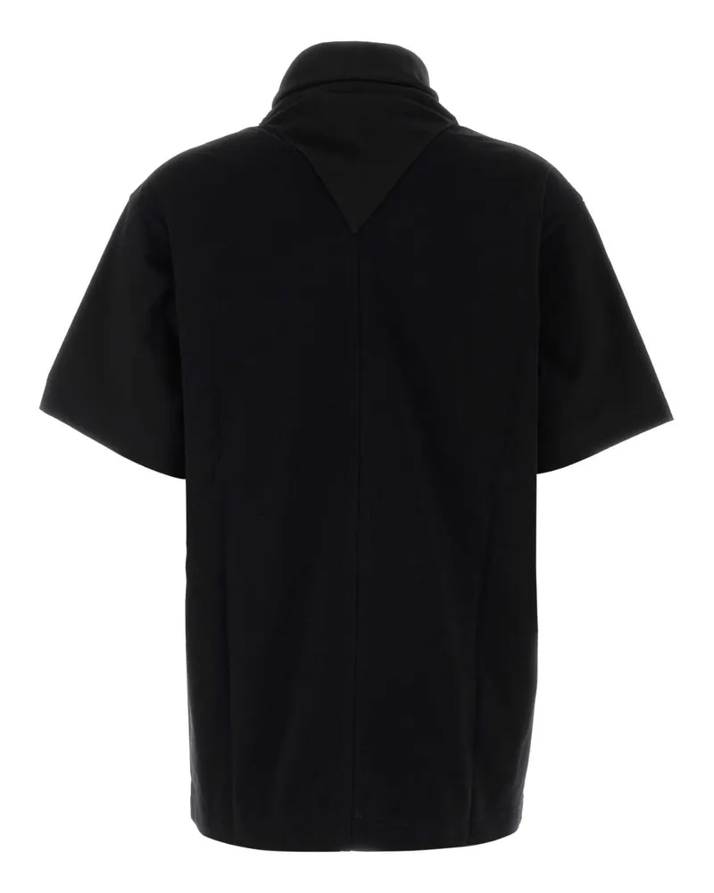 Carven Cotton Terry Hoodie — Black Black