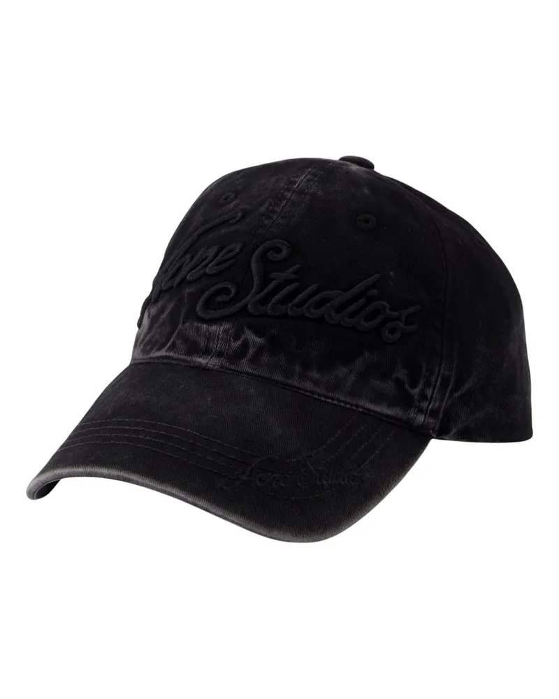 Acne Studios Unisex Cap -  Cotton Black Accessories Hats Black