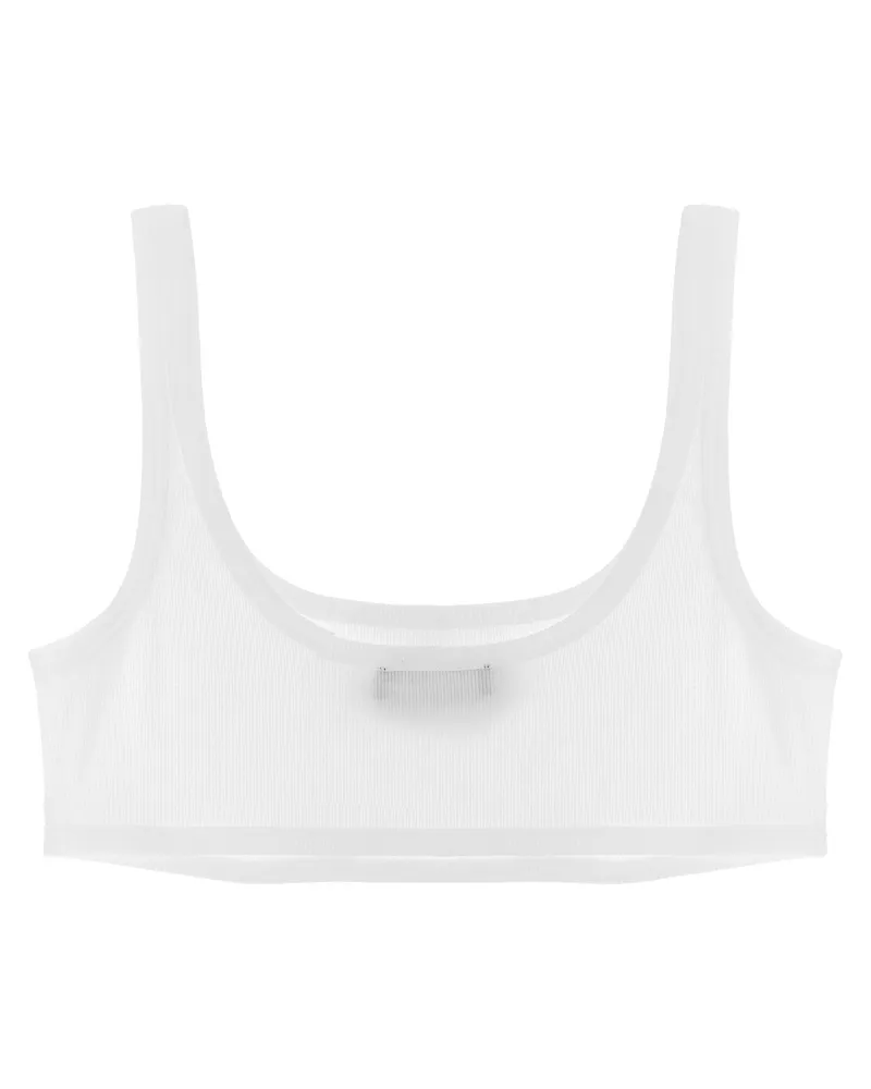 Versace Women's White Cotton Bra Clothing White