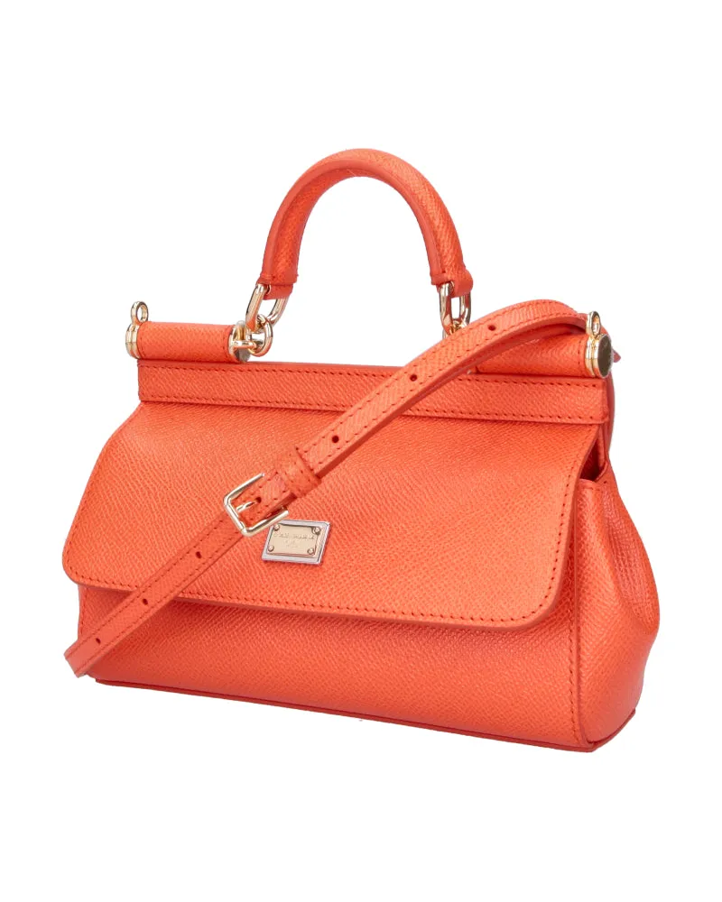 Dolce & Gabbana Women's Bags Orange Calf Leather Orange
