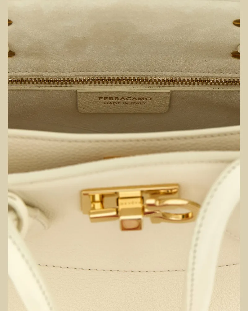 Ferragamo Studio Tote Bag — Cream Cream