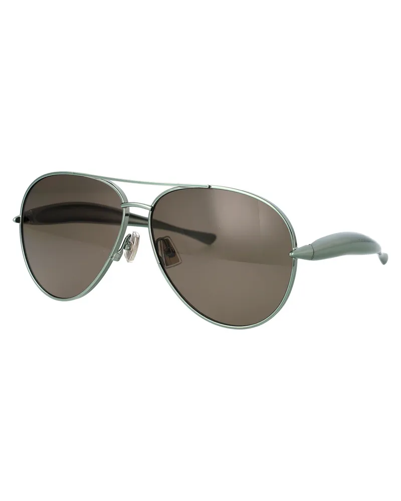 Bottega Veneta Unisex Sunglasses Bv1305s Green-Green-Brown Metal Green/green/brown Green