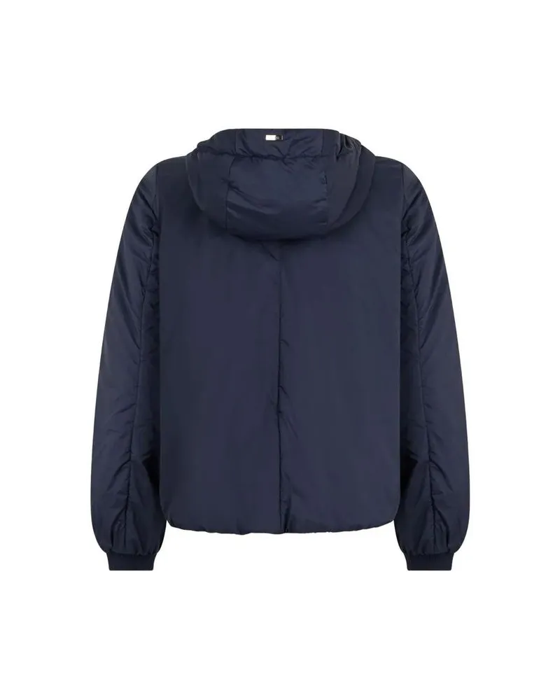Herno Women's Blue Polyamide Full-Length Jacket Clothing Navy