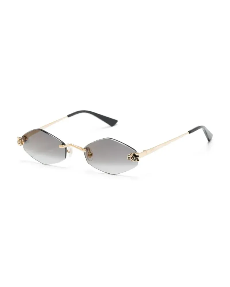 Cartier CT0433S Rimless Gold Sunglasses — Gold Gold