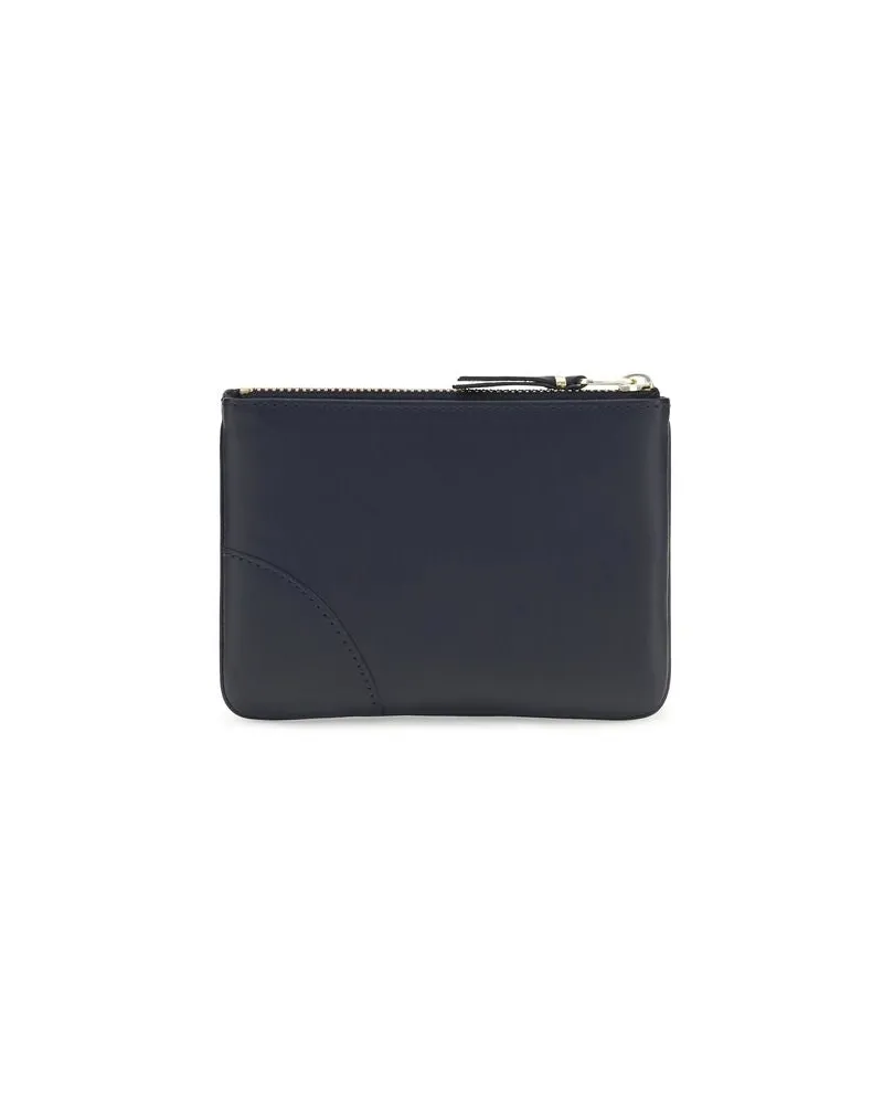 Comme des Garçons Men's Blue Calf Leather Bos Taurus Wallet Navy