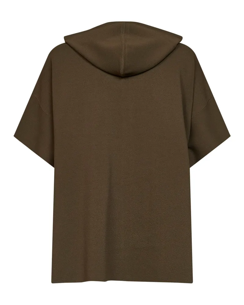 Max Mara Women's Hooded Cardigan Mxmelogio Khaki Green Sweatshirts Sweater Green