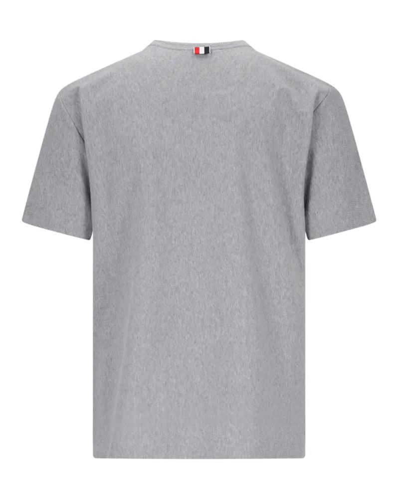 Thom Browne Men's T-Shirts And Polos Grey Cotton Gray