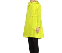 Packable Polyester Raincoat — Yellow