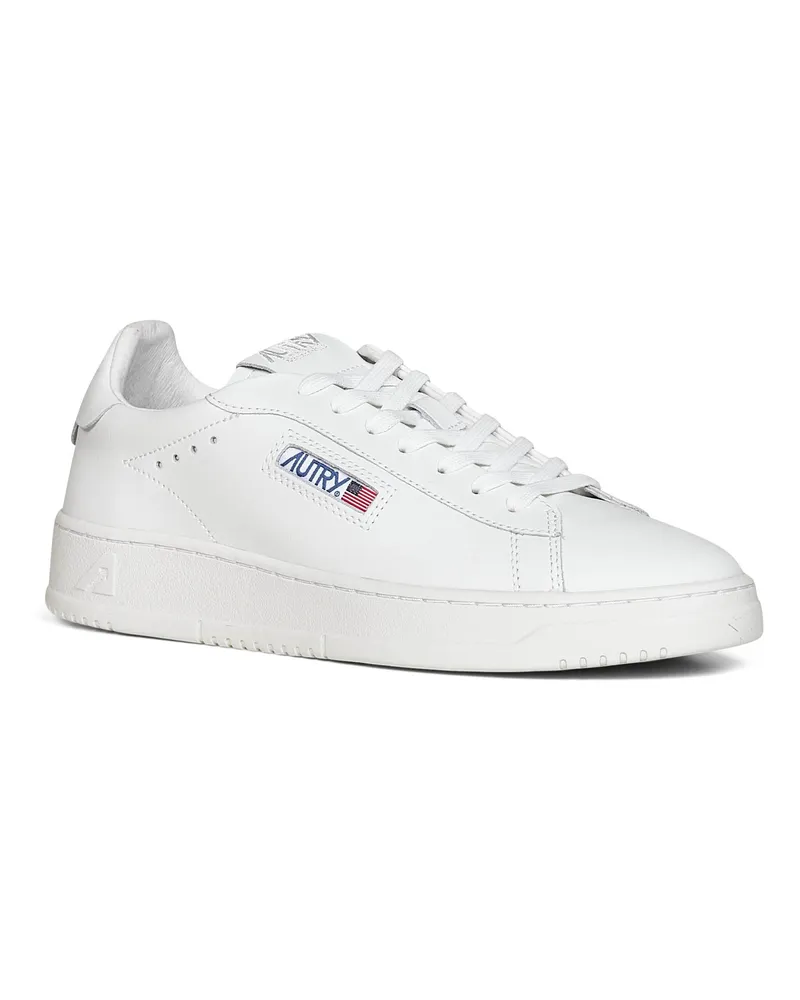 AUTRY Men's Sneakers Dallas Low White Leather Calf Trainers White