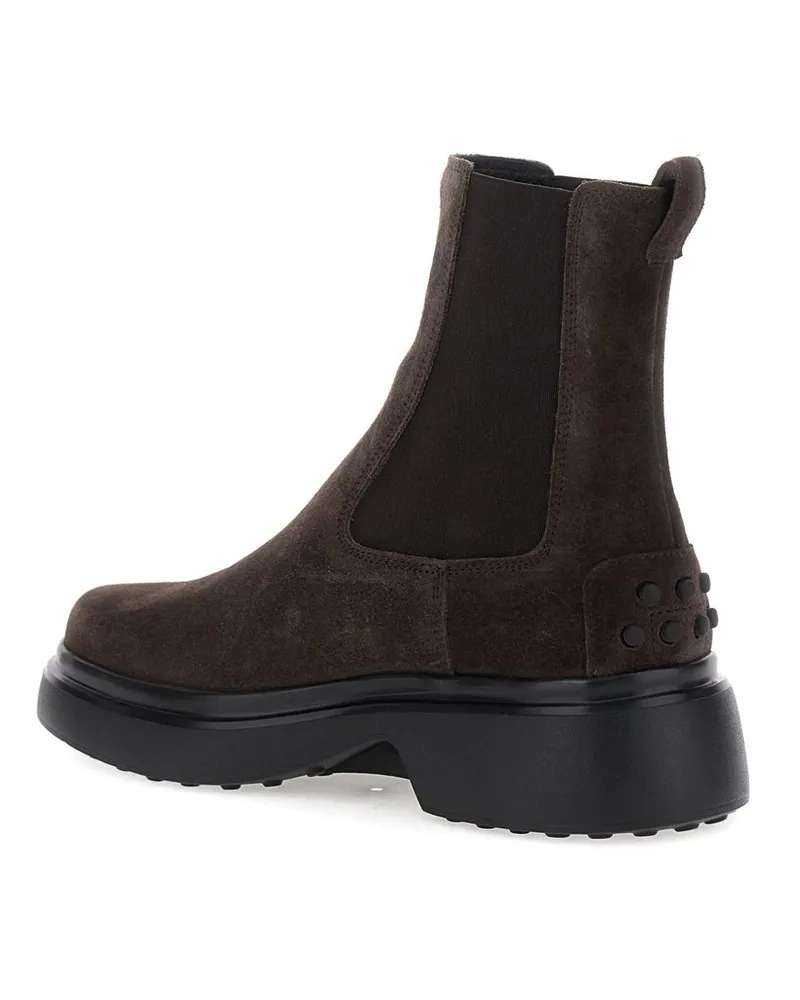 TOD'S Suede Chelsea Boots — Brown Brown