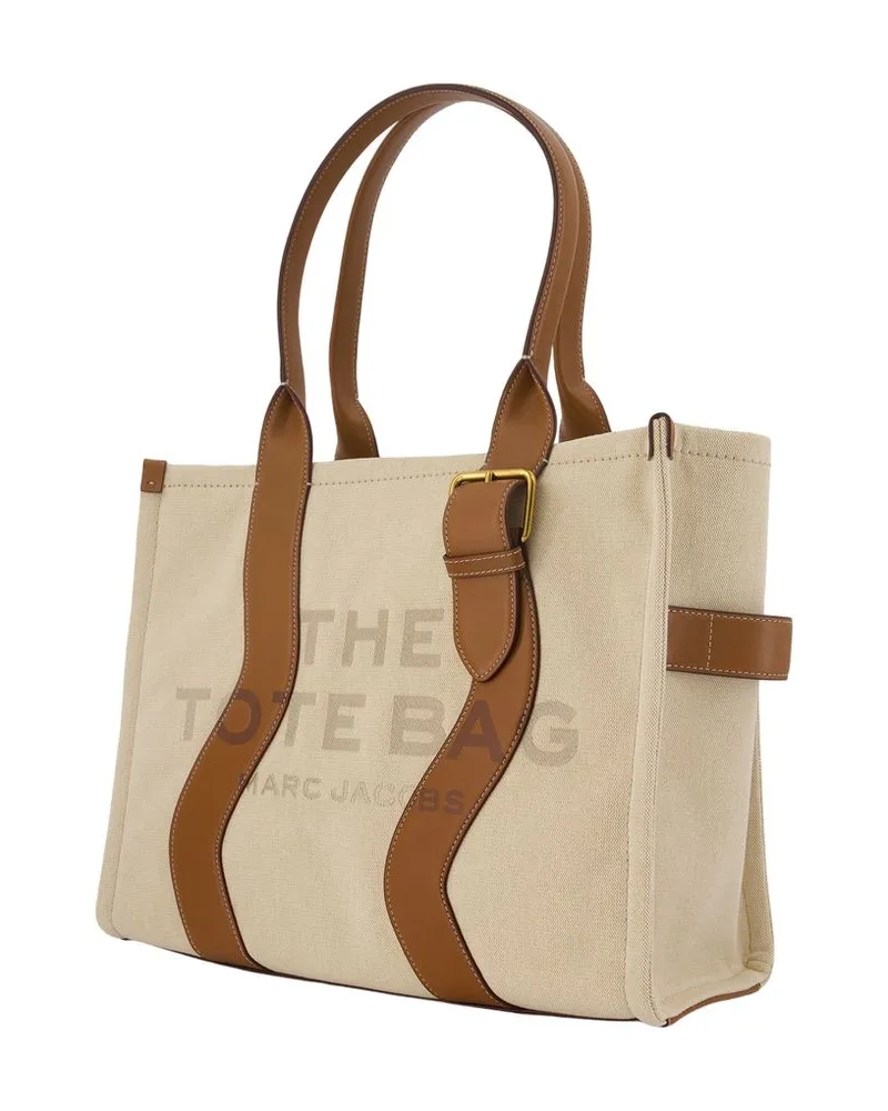 Marc Jacobs Women's The Large Tote Shopper Bag -  Cotton Beige Totes-Shopping-Bags Beige