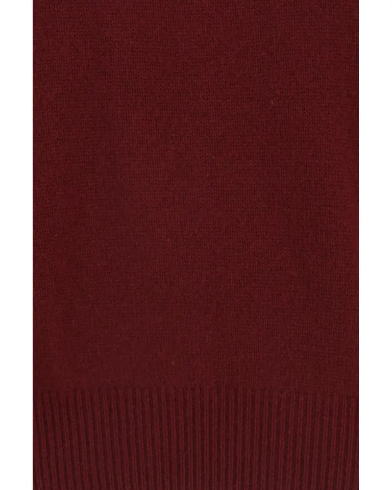 Lisa Yang Women's Knit Sweater Veira Deep Plum Cashmere (capra Hircus Purple