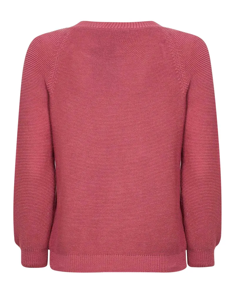 Max Mara Women's Antique Rose Knit Sweater Pink Cotton Pink