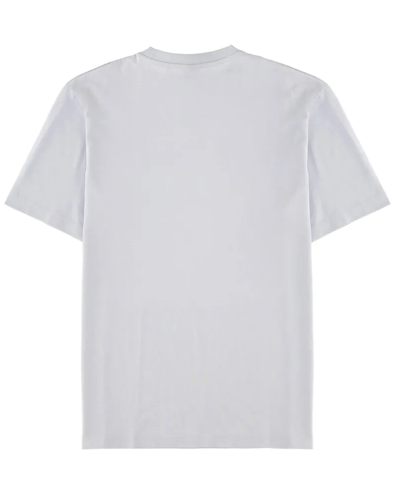 HUGO BOSS Logo-Embroidered Cotton T-Shirt — Gray Gray